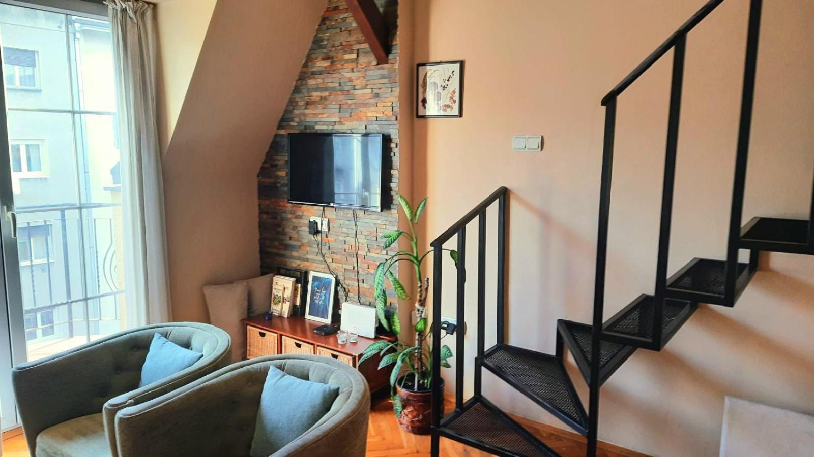 Duplex Studio Mansarda Lejlighed Beograd Eksteriør billede